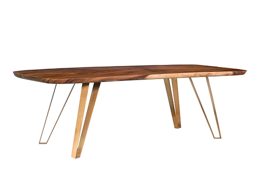 Bàn ăn Chamcha gỗ 8 chỗ 2,2m