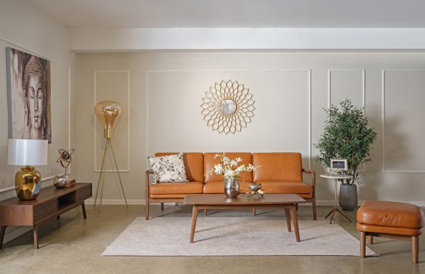 Sofa Elegance 3 Chỗ 2m2 (Da Cognac R1+SO)