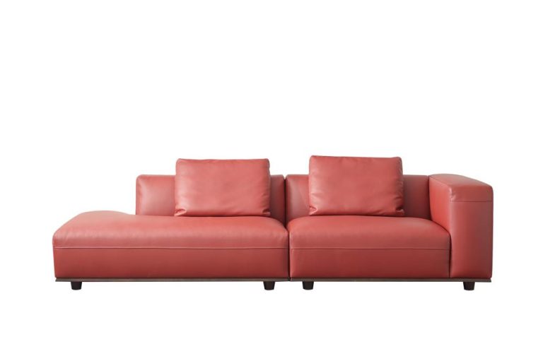 Sofa Dura Góc Phải 2m8 (Brick Red, Kèm đôn)