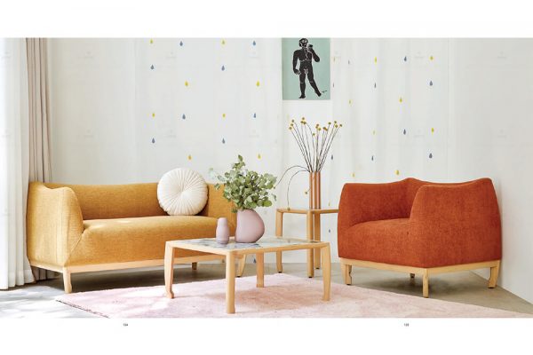 Sofa Ogami 2 Chỗ 1m4 (Vải VACT 10499)